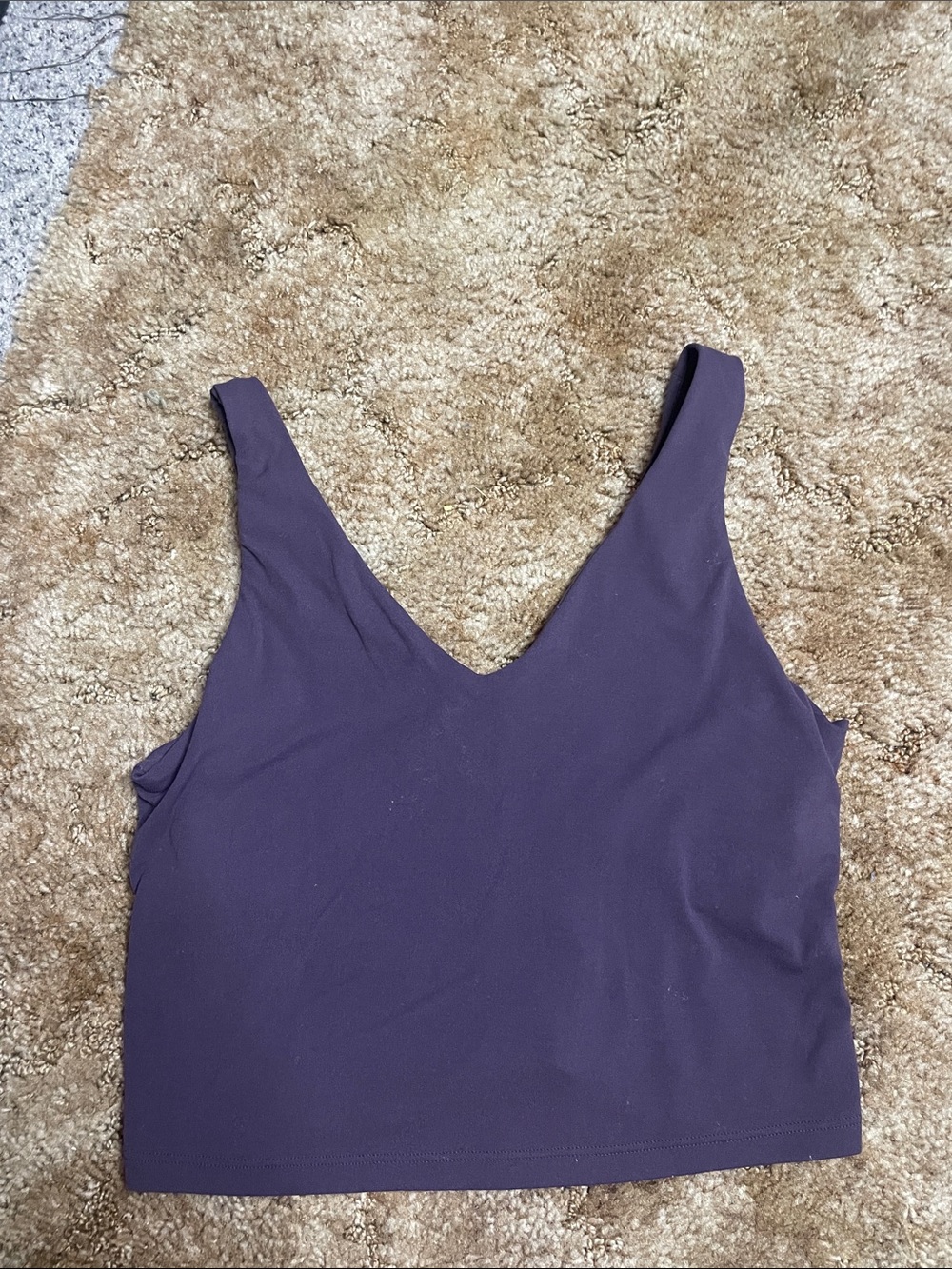 Athleta Purple Cropped Tank‎ Size Medium